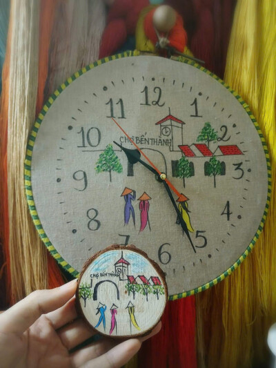 Khăn tay thêu chợ Bến Thành, chất liệu tơ tằm BBN Your Full House