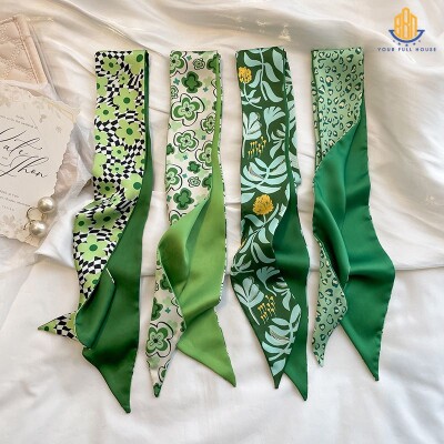 Khăn twilly họa tiết , phụ kiện thời trang nữ tinh tế, đa năng