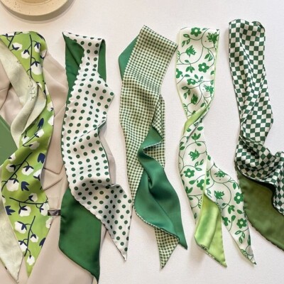 Khăn twilly họa tiết , phụ kiện thời trang nữ tinh tế, đa năng