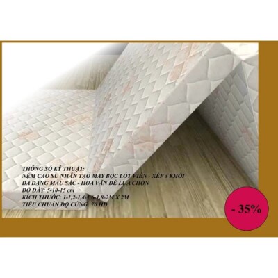 Nệm cao su nhân tạo sản xuất trực tiếp từ nhà máy, thương hiệu BBN Your Full House