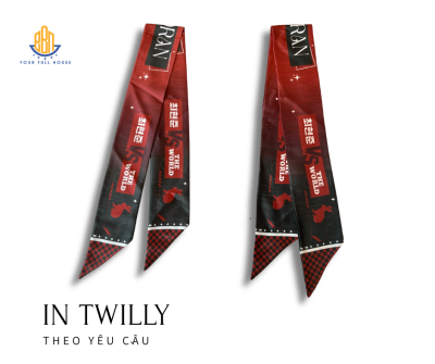 Khăn twilly họa tiết , phụ kiện thời trang nữ tinh tế, đa năng