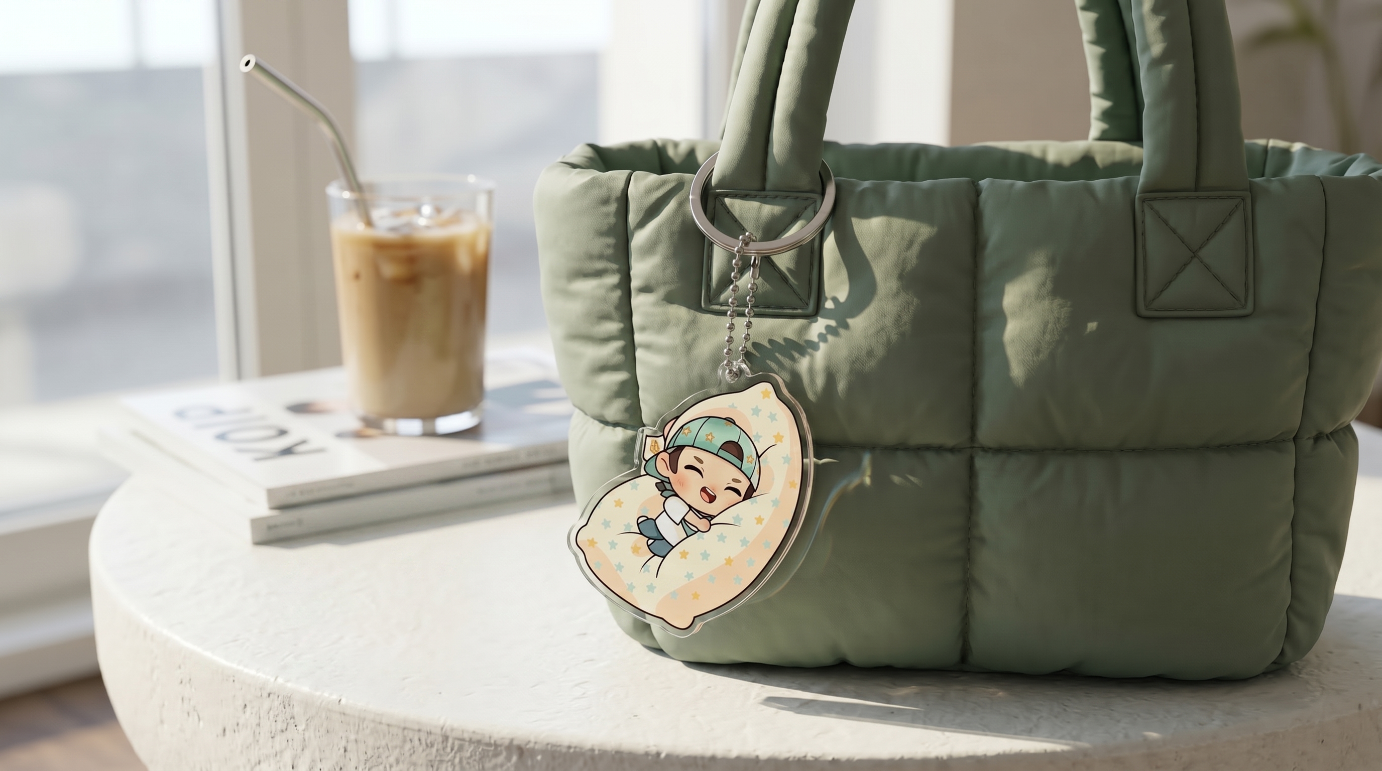  M&oacute;c kh&oacute;a mica in h&igrave;nh mascot dễ thương trang tr&iacute; cho t&uacute;i x&aacute;ch của giới trẻ
